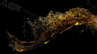 瓶酒饮料波浪起伏涌出广告视频素材-众图网