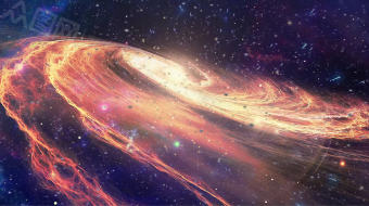 宇宙星空星云旋涡转动背景视频素材-众图网