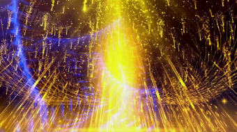 梦幻金光粒子光线变换舞台背景视频素材-众图网