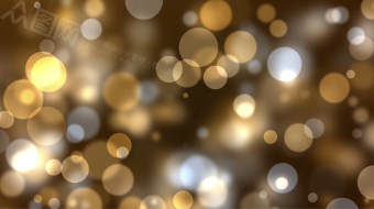 华丽金色唯美光斑粒子闪烁背景视频素材-众图网