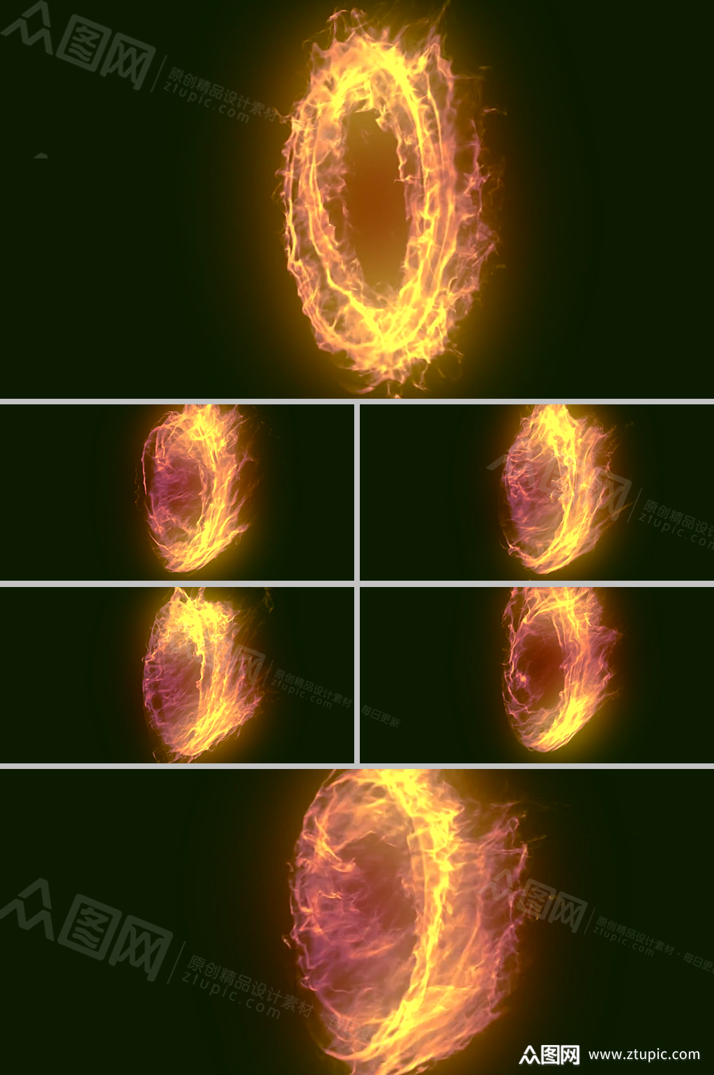 众图网独家提供魔法火焰轮燃烧特效火焰视频素材素材免费