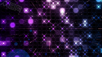 音乐舞台炫彩矩形灯效阵列背景视频素材-众图网