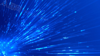 梦幻蓝色柱状科技粒子旋转背景视频素材-众图网