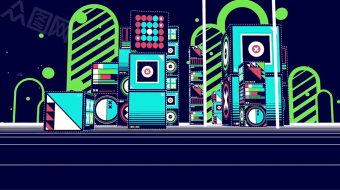 时尚梦幻音乐包装舞台背景视频素材-众图网