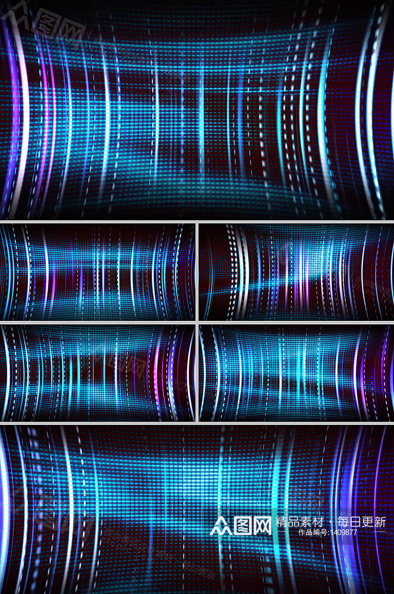 炫酷光效像素光点交织动态背景视频素材素材