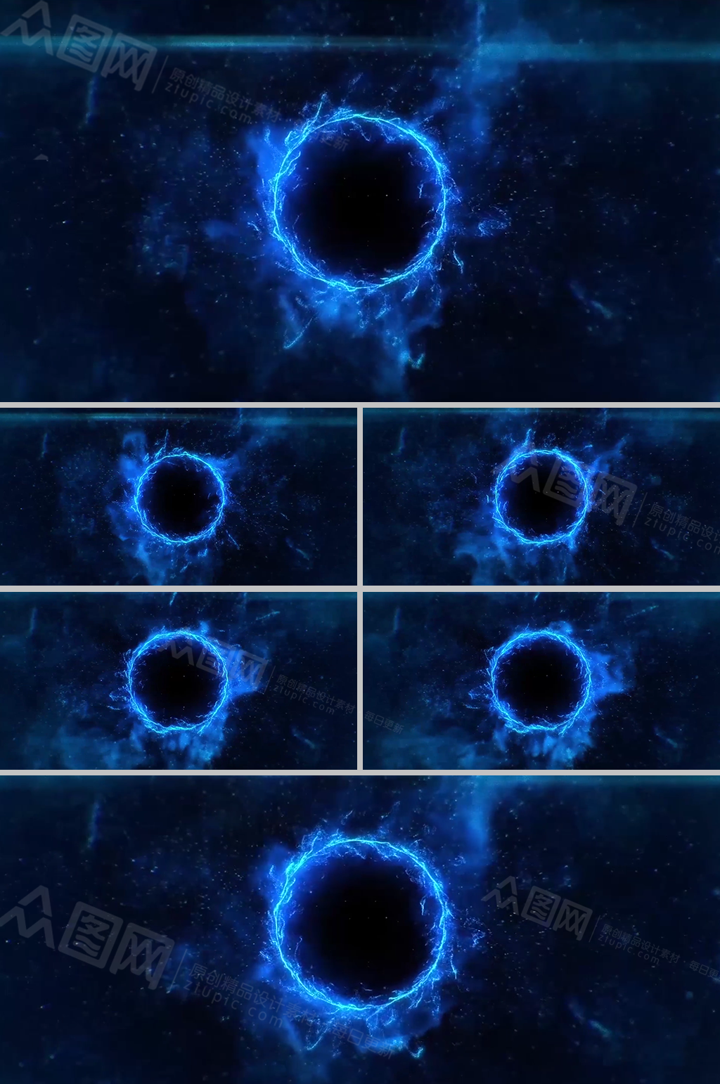 科幻黑暗星空宇宙黑洞能量释放背景视频素材素材