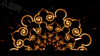 西域风情丝绸之路舞台背景视频素材-众图网