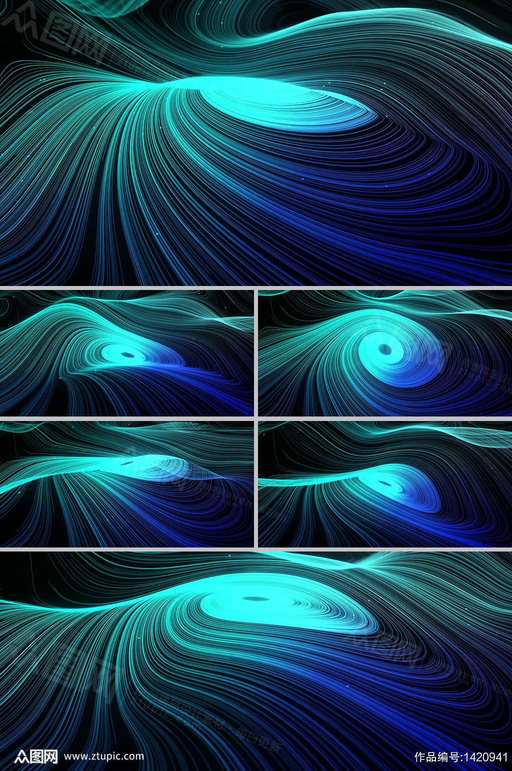抽象唯美粒子星河线条背景视频素材模板下载 编号 众图网