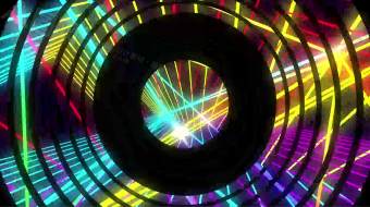 舞台魔幻光圈霓虹闪烁动态背景视频素材-众图网