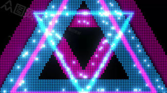 闪动LED几何条带舞台背景视频素材-众图网