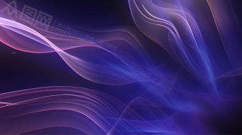 蓝紫色丝带形光线光效动态背景视频素材-众图网