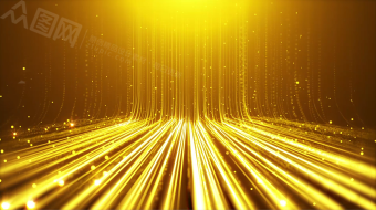 流线金色光效粒子年会背景视频素材-众图网