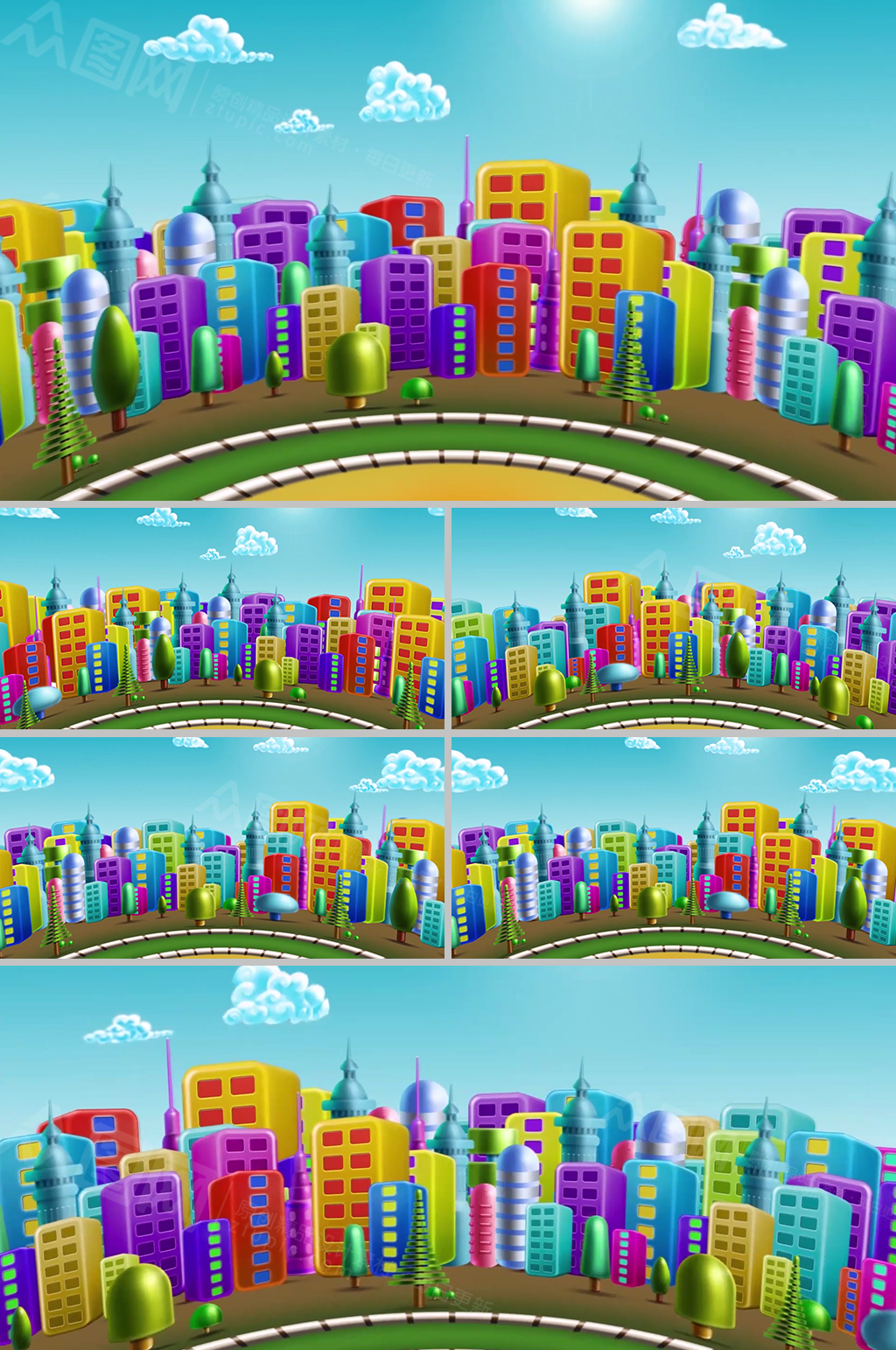 动画建筑背景素材_动画建筑背景模板_动画建筑背景设计图片免费下载-众图网