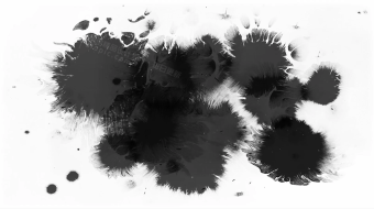 细小水墨滴落晕染开转场视频素材-众图网