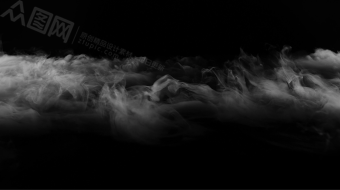 烟波起伏随风飘散仙云感烟雾视频素材-众图网