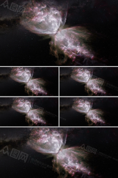 震撼太空宇宙冲击形星云科幻背景视频素材