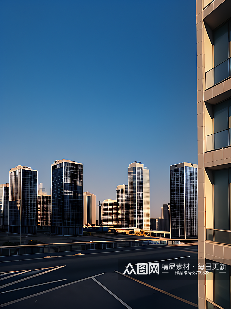 摄影风现代高楼大厦AI数字艺术素材