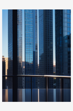 AI数字艺术摄影风现代高楼大厦