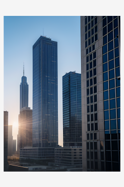 摄影风现代高楼大厦AI数字艺术