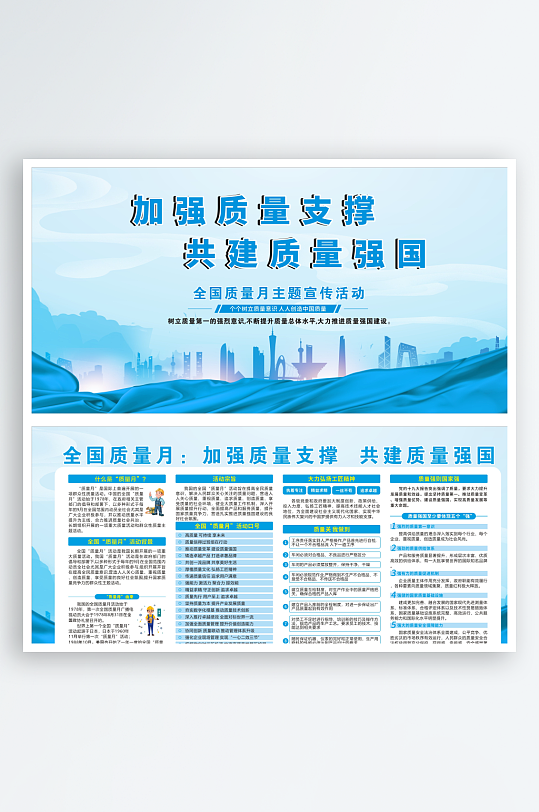 2024年质量月宣传展板-众图网