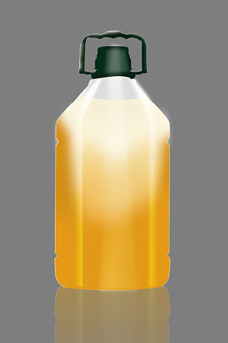 塑料油壶包装样机效果图