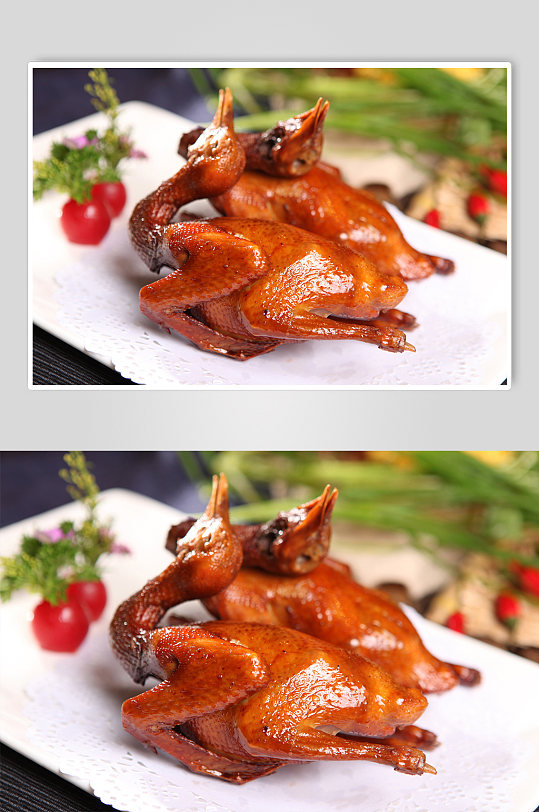 特色美味烧鸡烤鸡美食菜品摄影图片-众图网