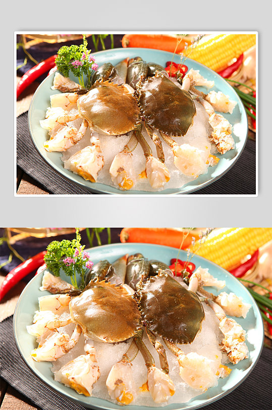 青蟹火锅美食菜品摄影图片