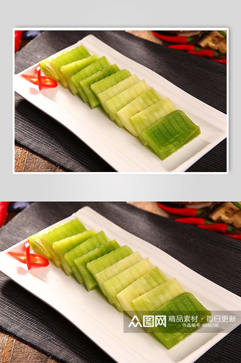 鲜莴笋火锅美食菜品摄影图片素材