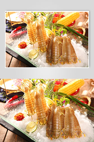 腌海鲜盐虾皮皮虾火锅美食菜品摄影图片