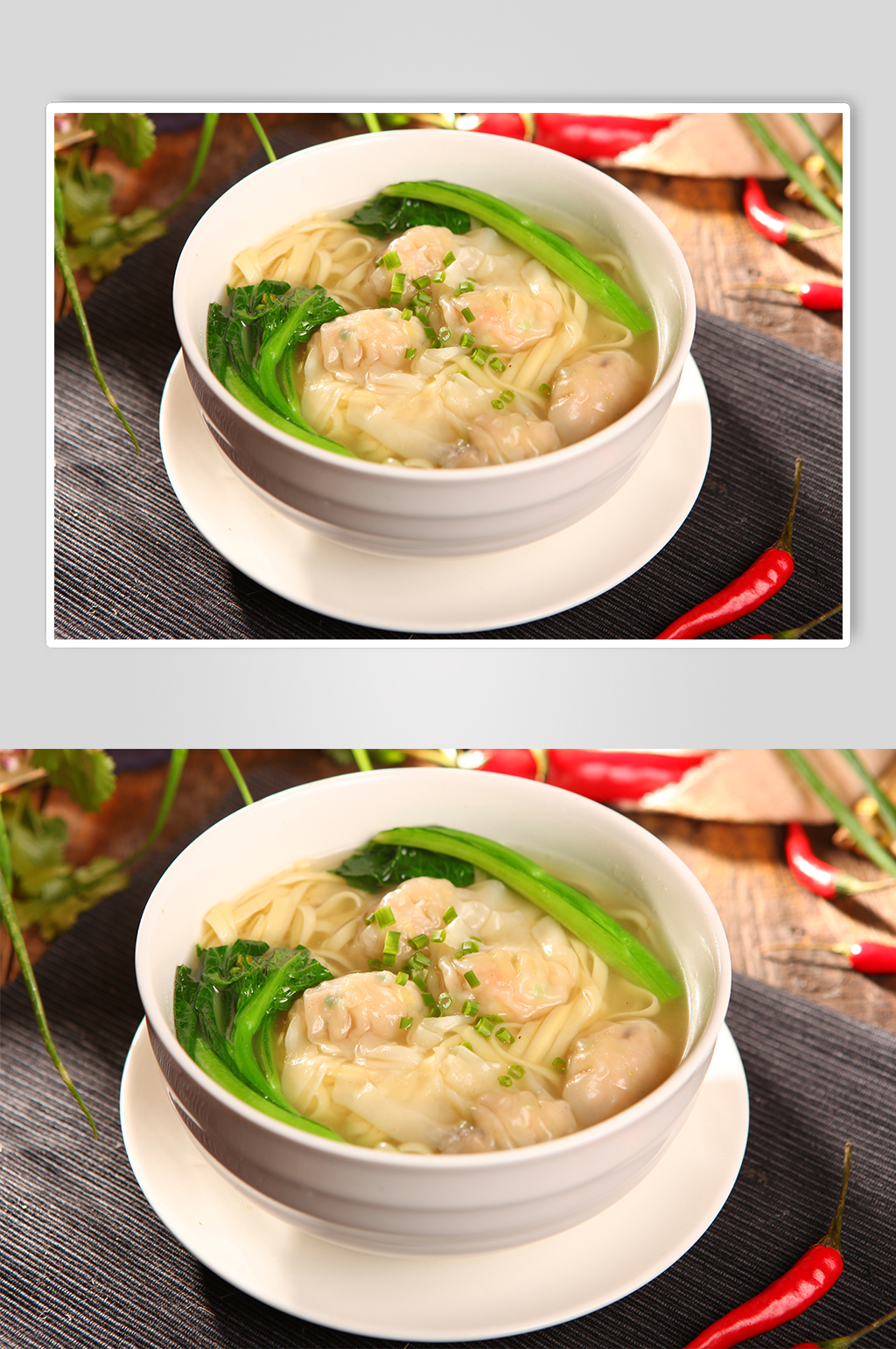 美味鮮肉餛飩面美食菜品攝影圖片素材