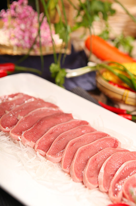 特色优质美味涮肉火锅美食菜品摄影图片