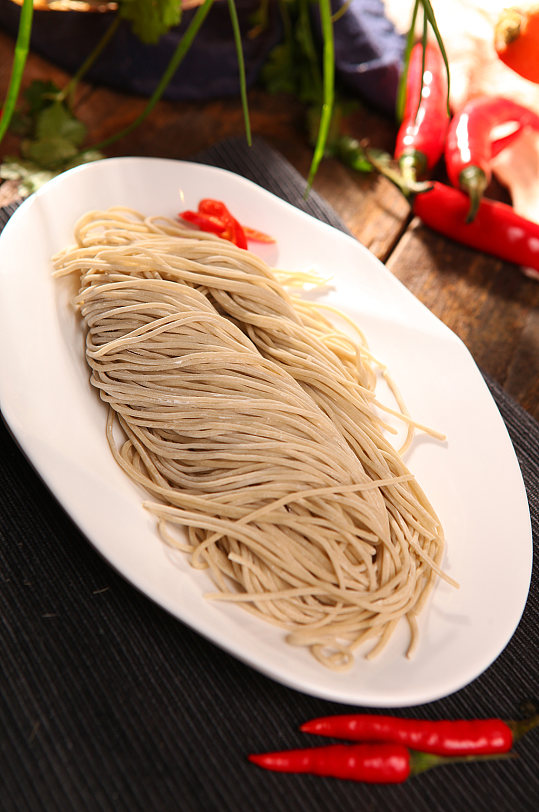 手工粗粮面美食菜品摄影图片