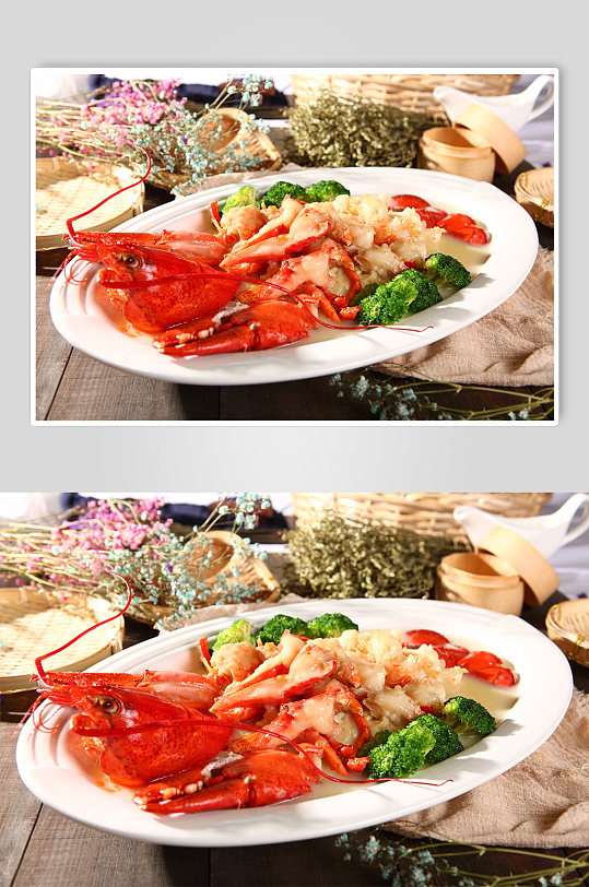 美味特色小龙虾海鲜美食菜品摄影图片