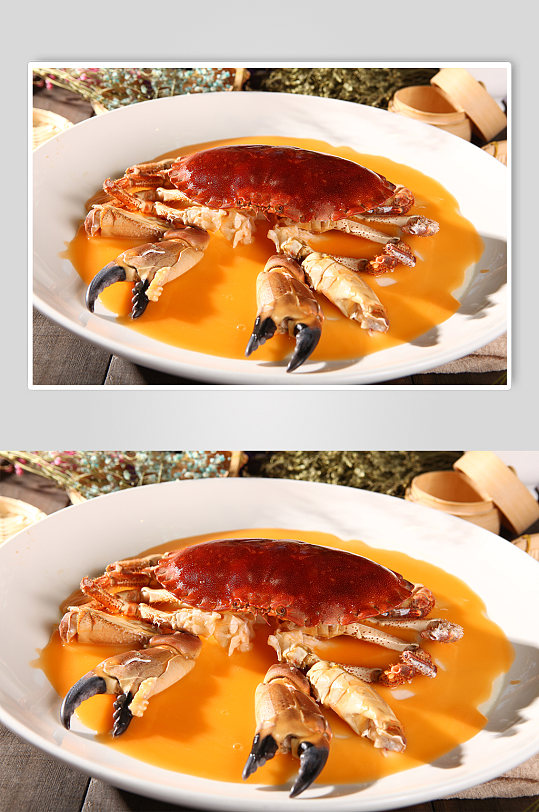 特色金秋大闸蟹海鲜美食菜品摄影图片
