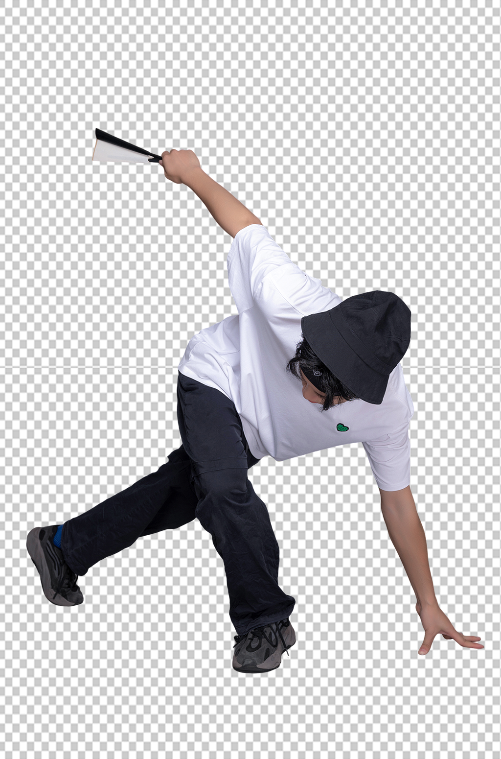 街头表演街舞动作少年人物png摄影图素材