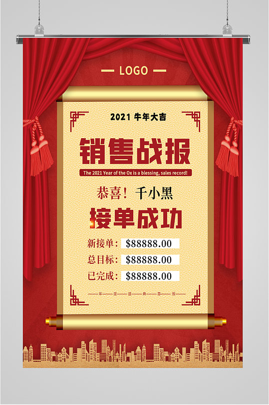 销售战报恭喜战报