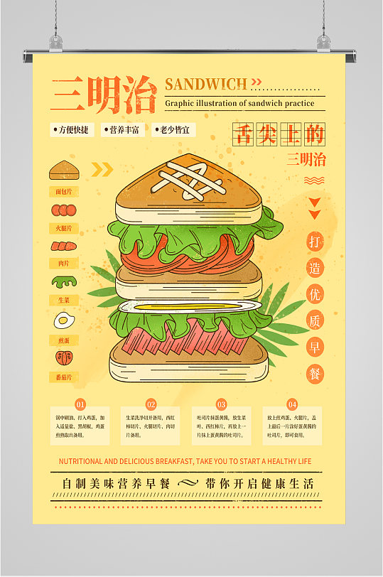 舌尖上的三明治海报