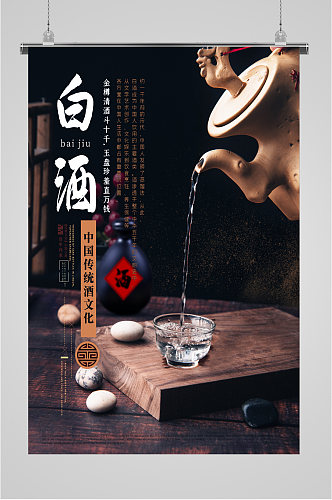 中国传统酒文化海报