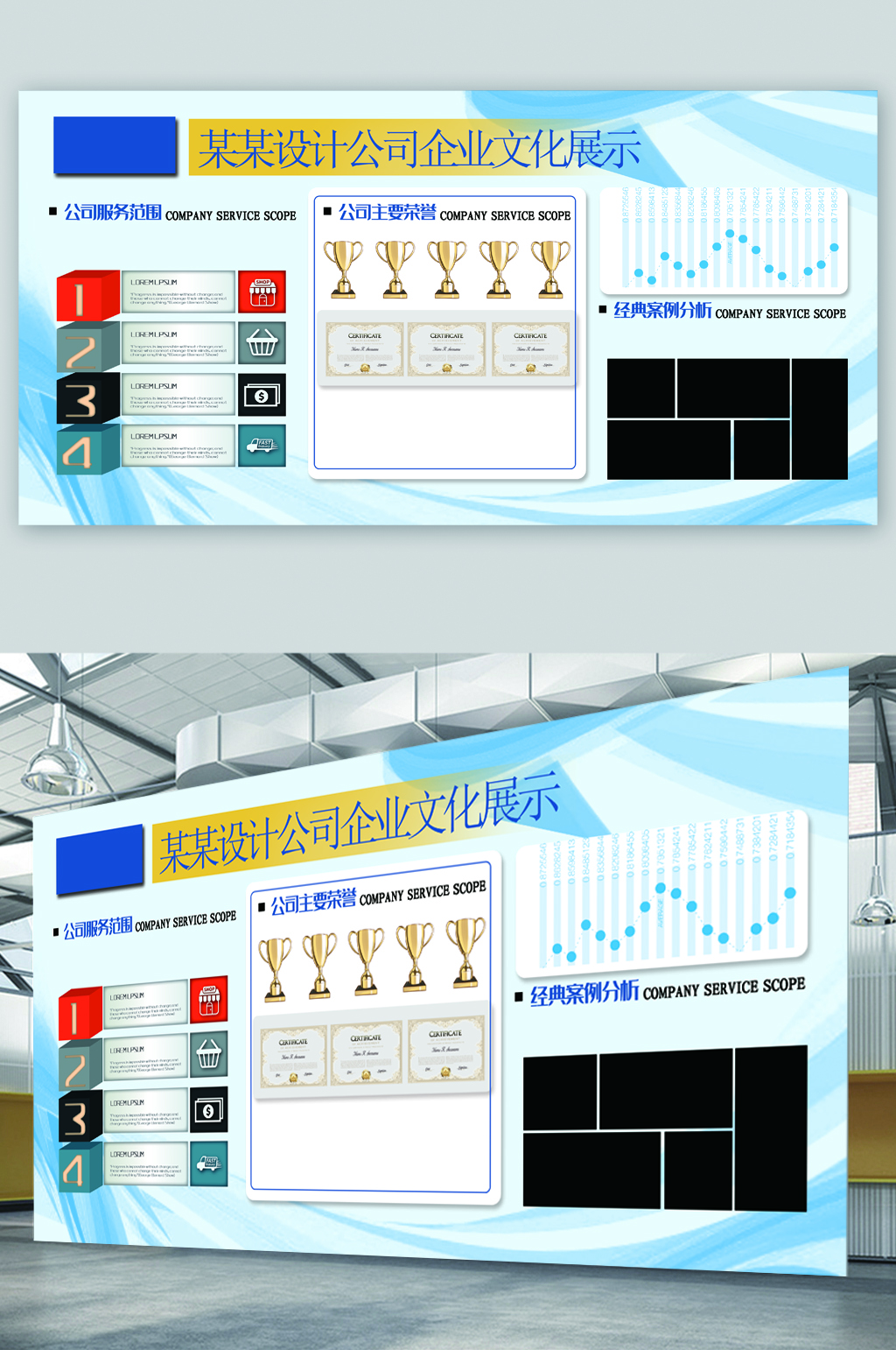 公司企业文化展板素材