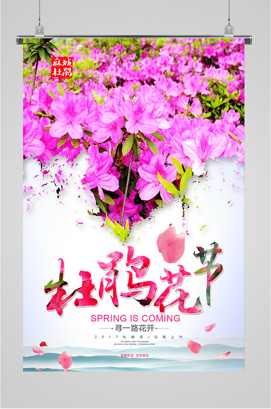 浪漫杜鹃花节海报