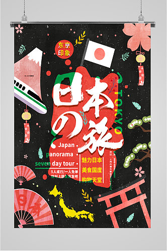 日本之旅旅游海报