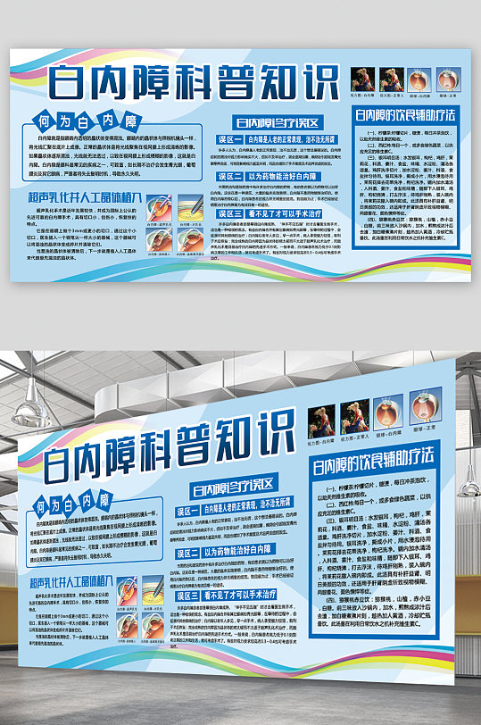 白内障知识科普展板