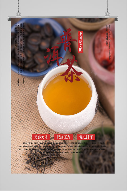 普洱茶中国茶文化海报