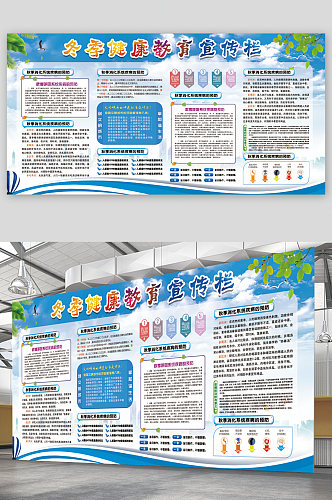 冬季健康教育宣传栏展板