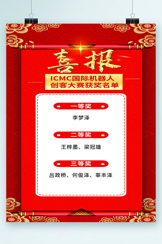 节双十二促销活动红色获奖名单立即下载获奖名单海报设计收起更多格式