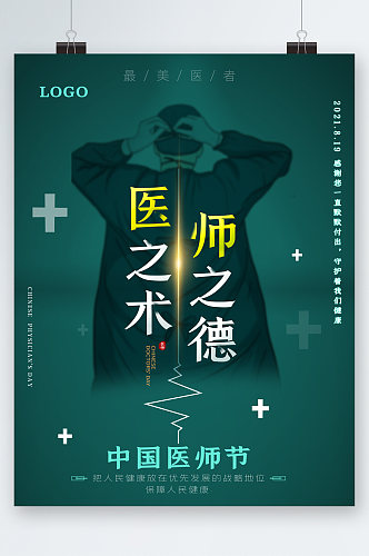 医德中国医师节海报
