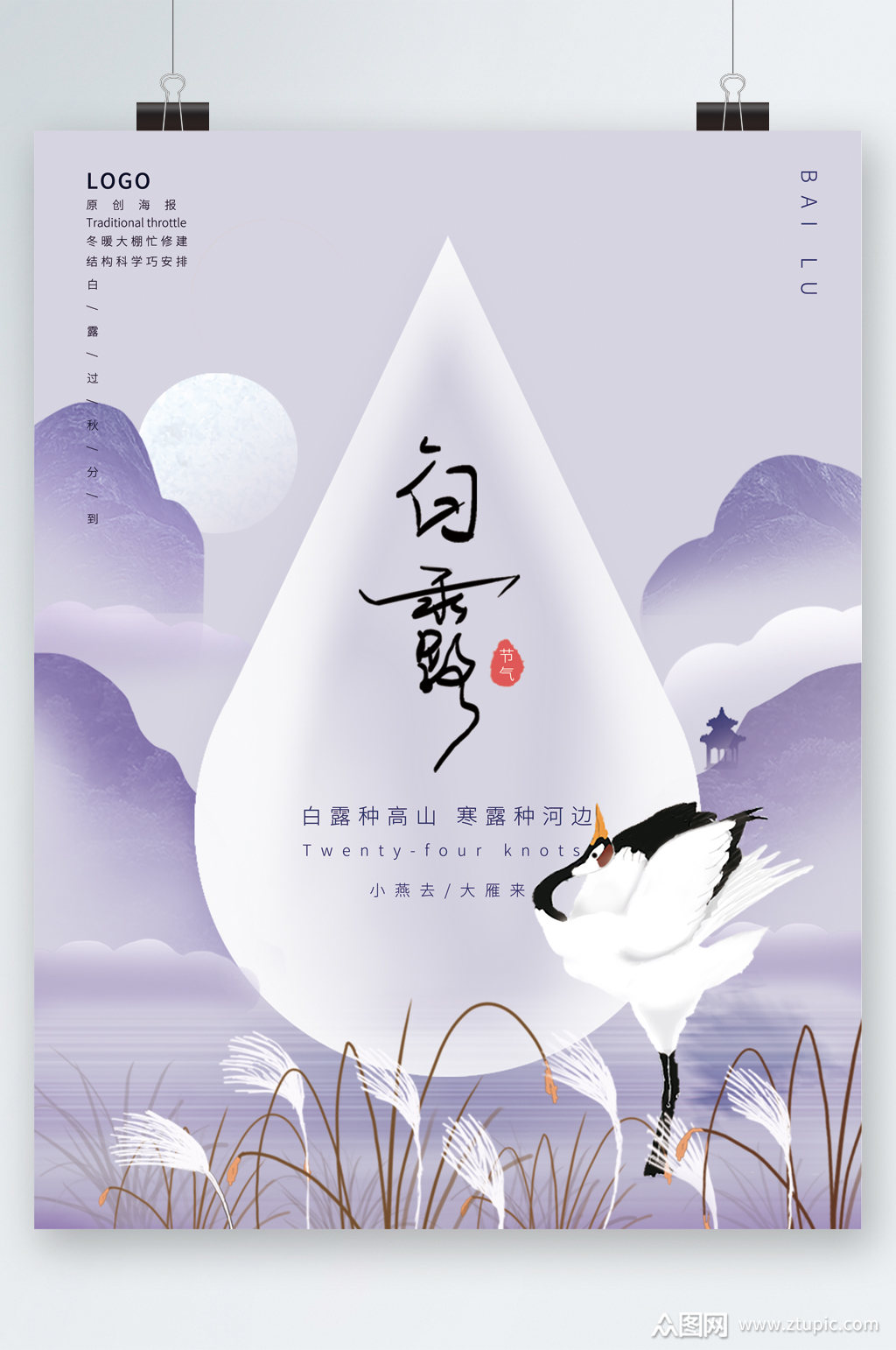 白露24节气海报