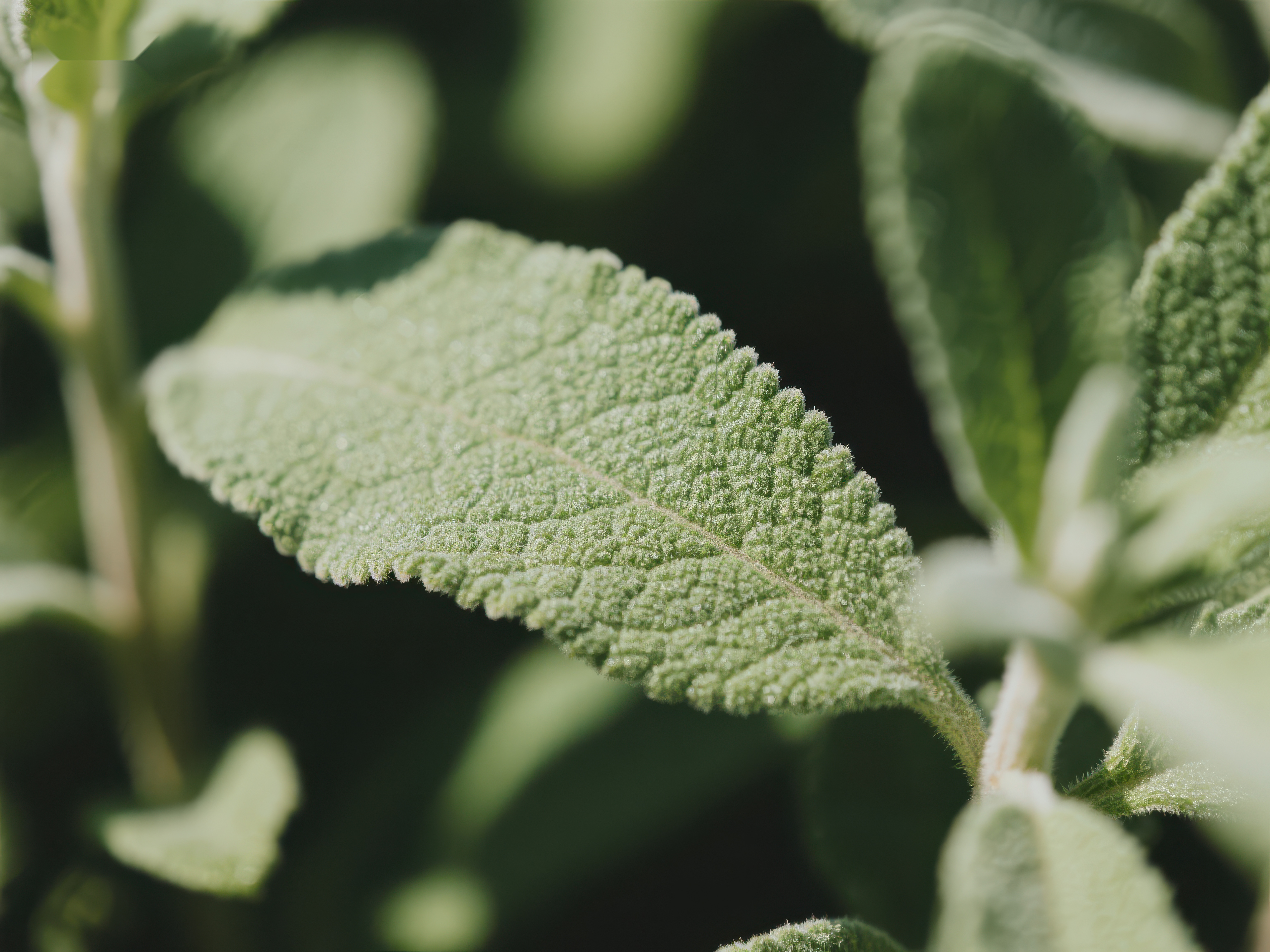 绿色植物叶片特写素材