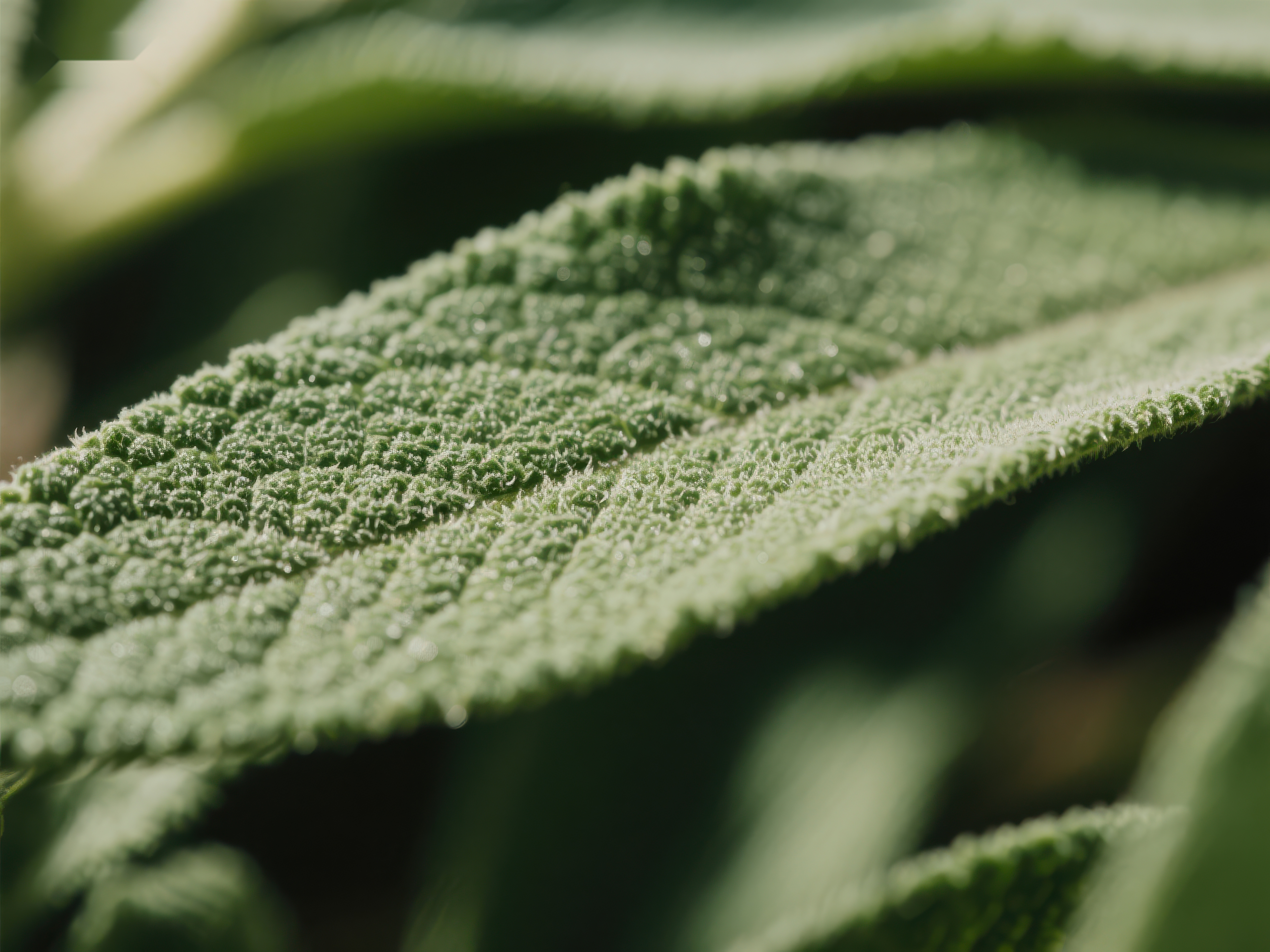 绿色植物叶片的特写素材