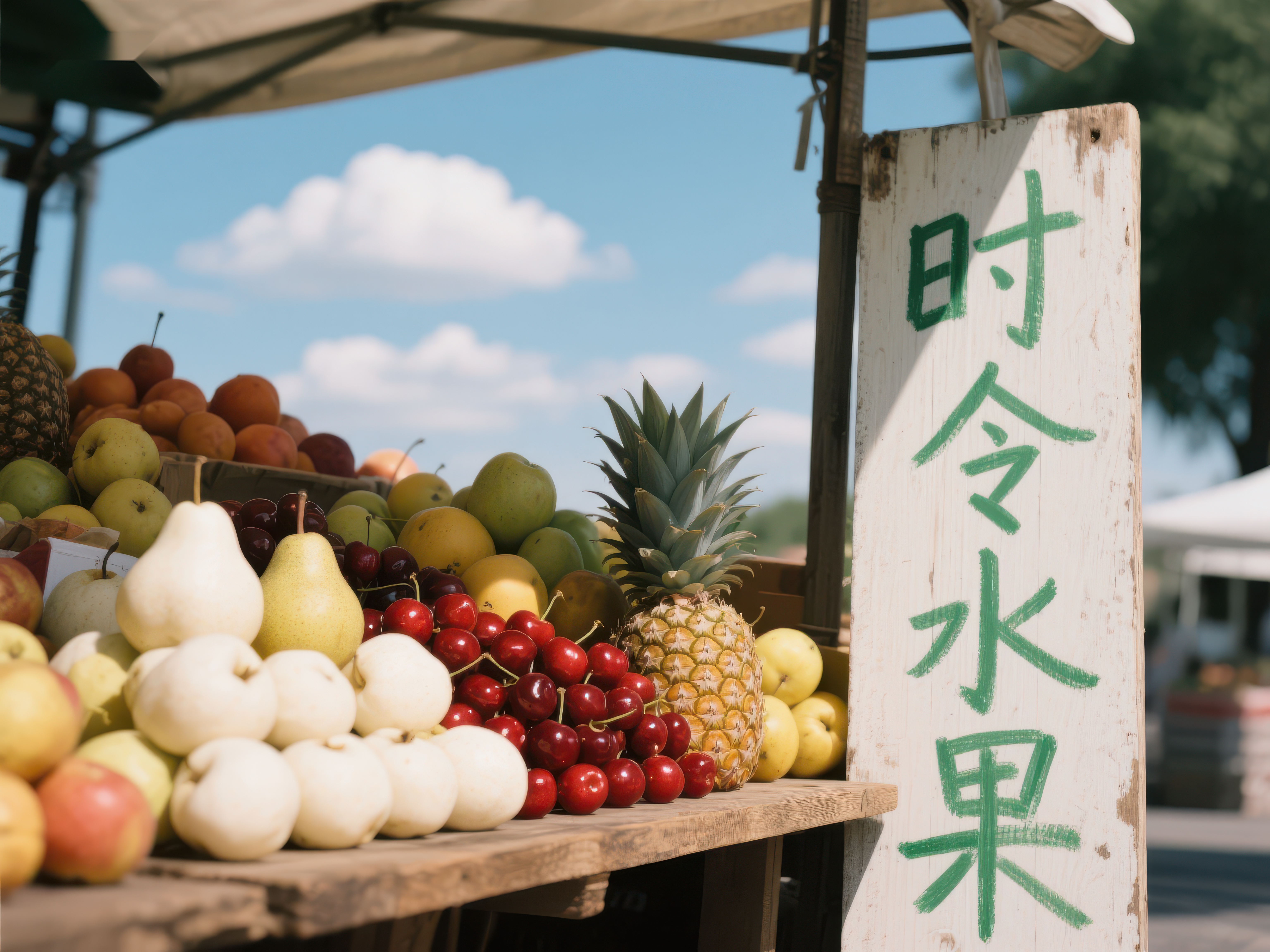 时令水果摊位展示素材
